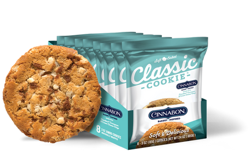 Classic Cookie® Cinnabon® Soft-Baked Cookie - 8 Count Snack Box