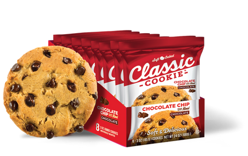 Classic Cookie® Chocolate Chip Soft-Baked Cookie - 8 Count Snack Box