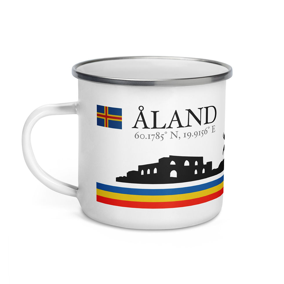 Thumbnail: Åland Skyline Enamel Mug
