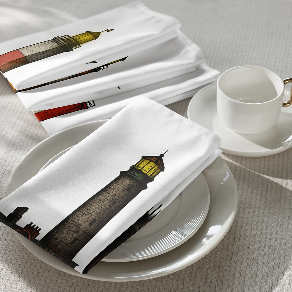 Thumbnail: Finland Lighthouse Cloth napkin set