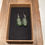 Thumbnail: Green Sterling Silver Earrings - SS29G