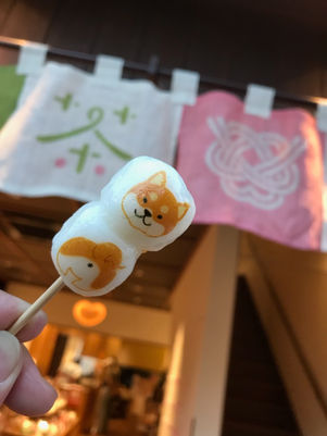 むすび茶屋の“みたら柴だんご”が大人気です!!