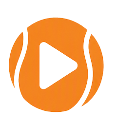 Orange pet ball play button icon