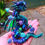 Thumbnail: "Moldavite" the Space Mushroom Dragon - Polymerclay OOAK Sculpture