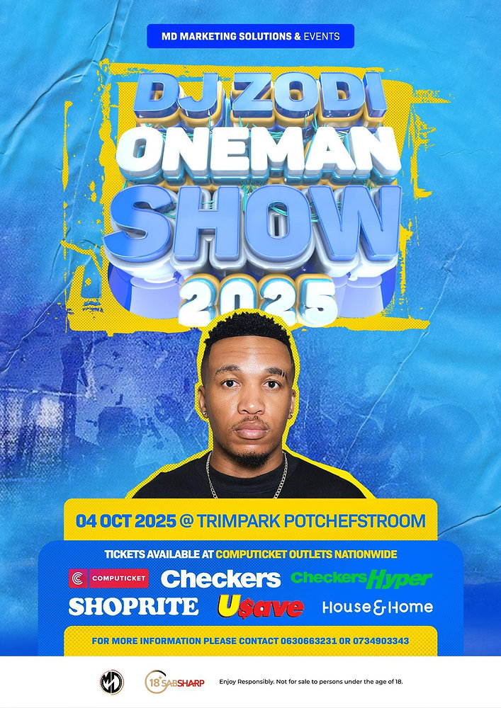 DJ Zodi One Man Show 2025 – Potchefstroom's Biggest Music Takeover