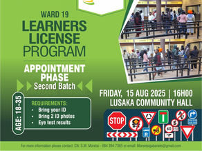 JB Marks Municipality Launches Second Batch of Ward 19 Learners License Program