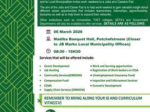 Potchefstroom to Host Major Career and Jobs Fair this March