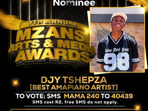 Djy Tshepza: Rising Star Set to Conquer the Mzansi Arts and Media Awards