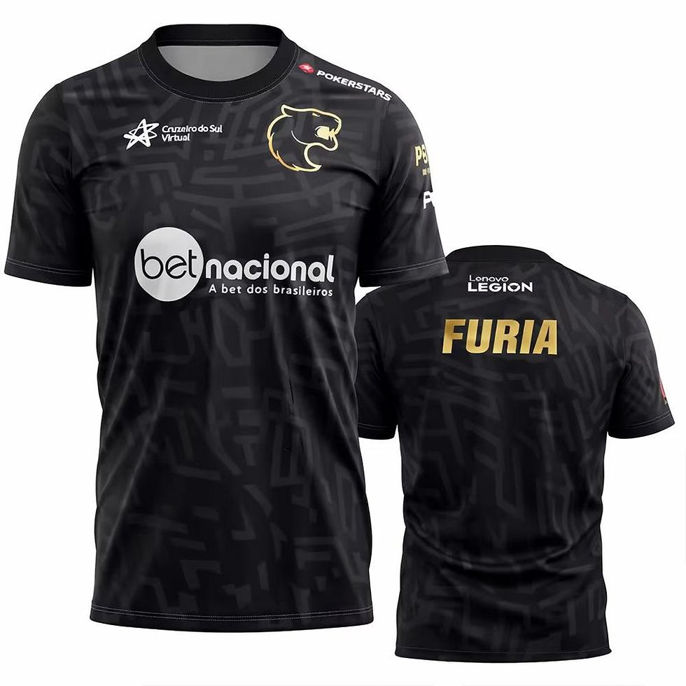 Thumbnail: Men's FURIA ESports Team Jersey CS2 Gaming T-Shirt FalleN Molooy Daily Training 