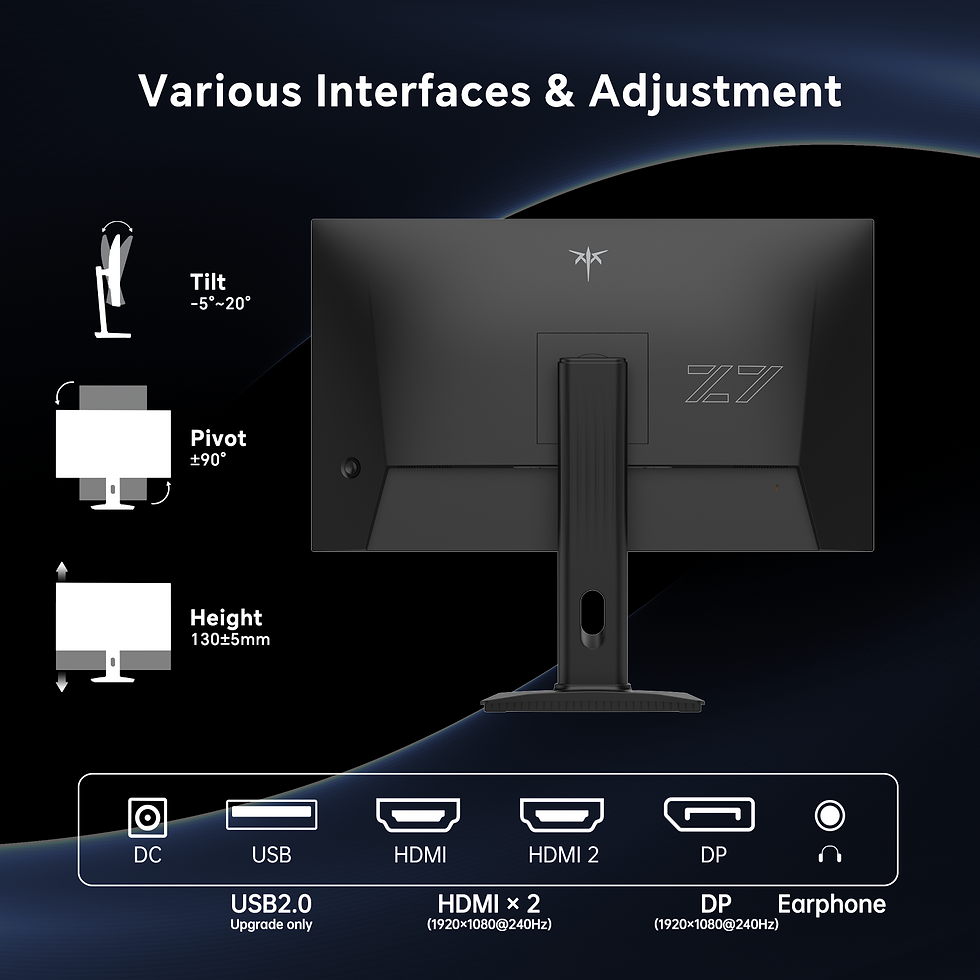 Thumbnail: KTC 27 Inch Gaming Monitor 240Hz FHD 1080p