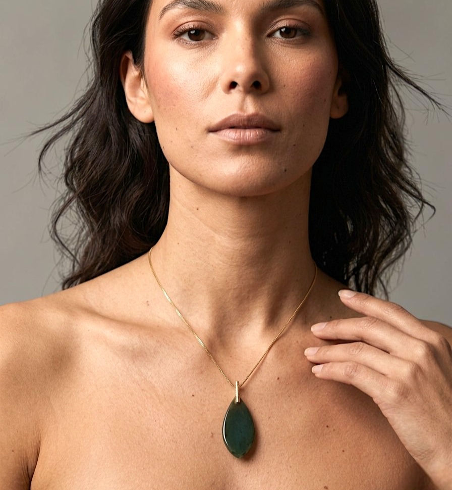 Colar Folha Verde