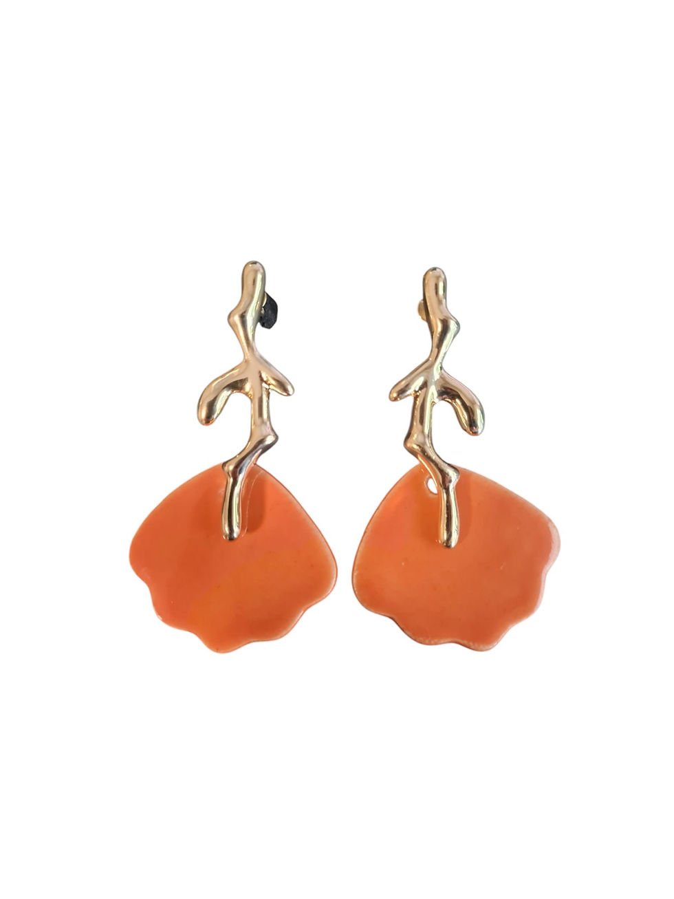Miniatura: Frente Brinco Coral Laranja