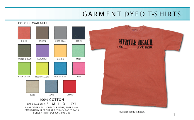 GARMENT DYE TEES