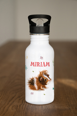Trinkflasche Edelstahl Meerschweinchen