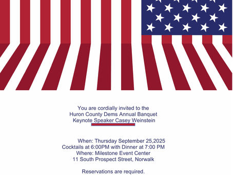 Ohio State Senator Casey Weinstein to keynote annual banquet