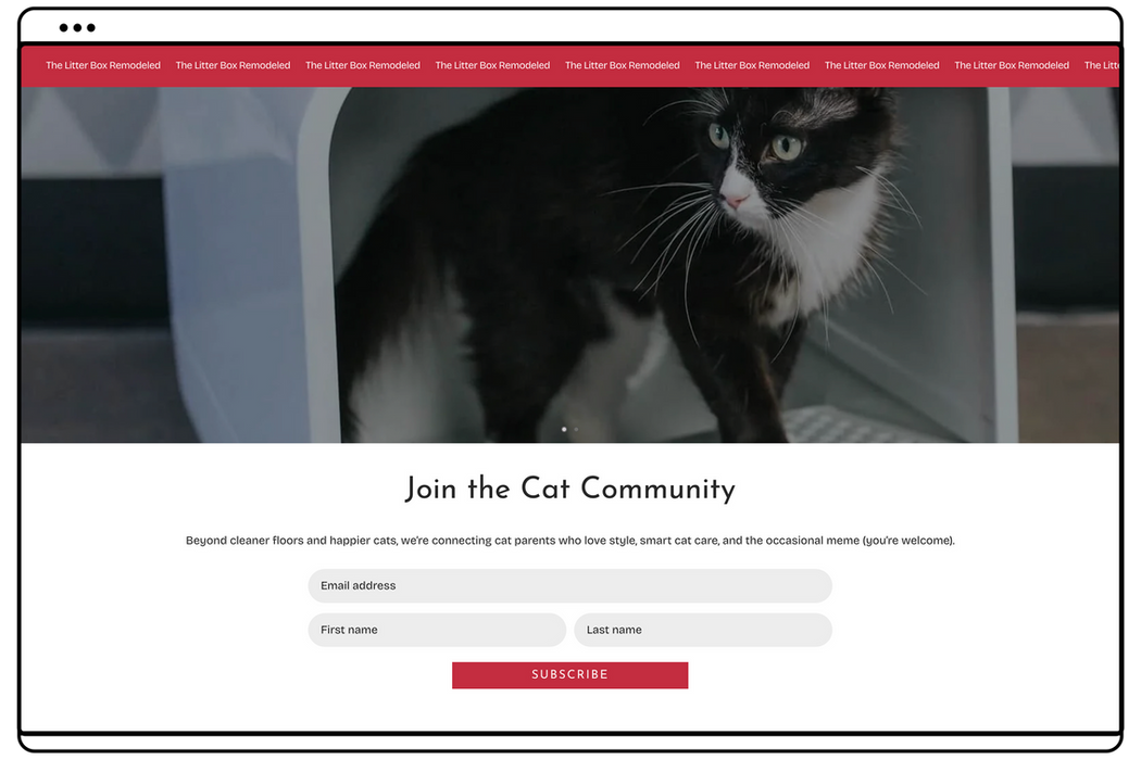 Grand PooBox website homepage