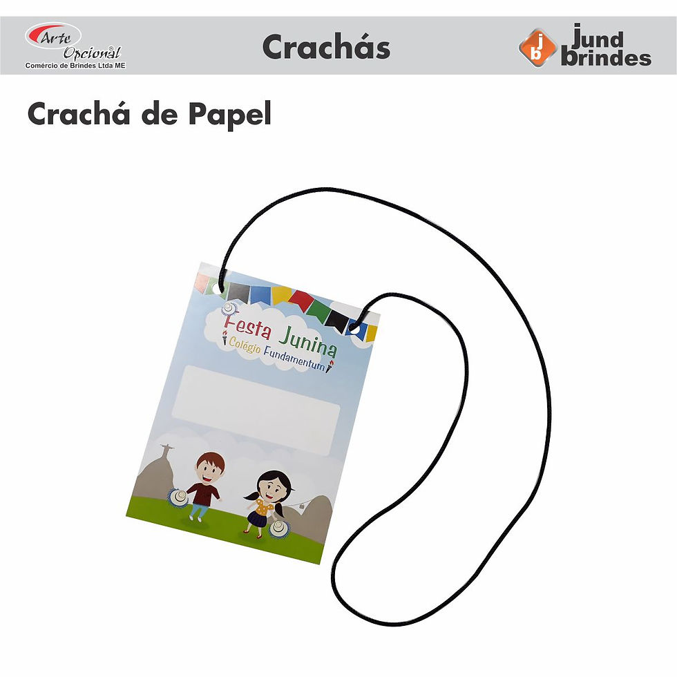 Crachá em Papel
