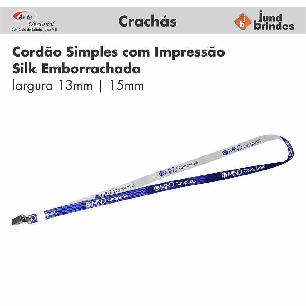 Cordão para Crachá Dupla Face