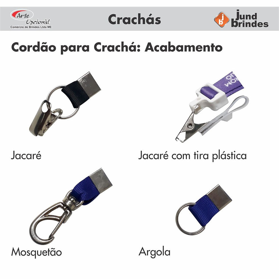 Cordão para Crachá: Acabamento