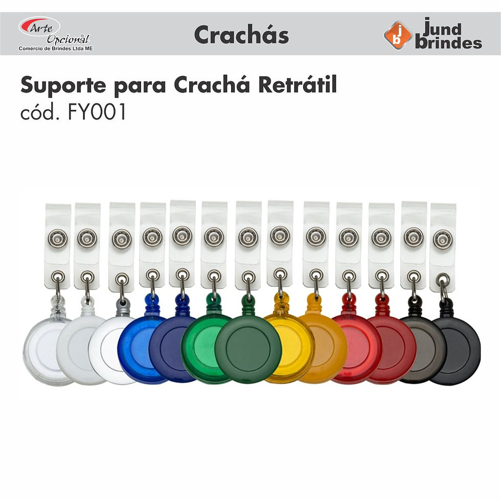 Suporte para Crachá Retrátil