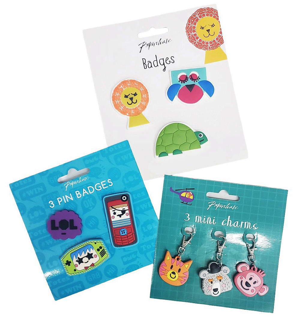 Paperchase PVC Badge & Charm Set