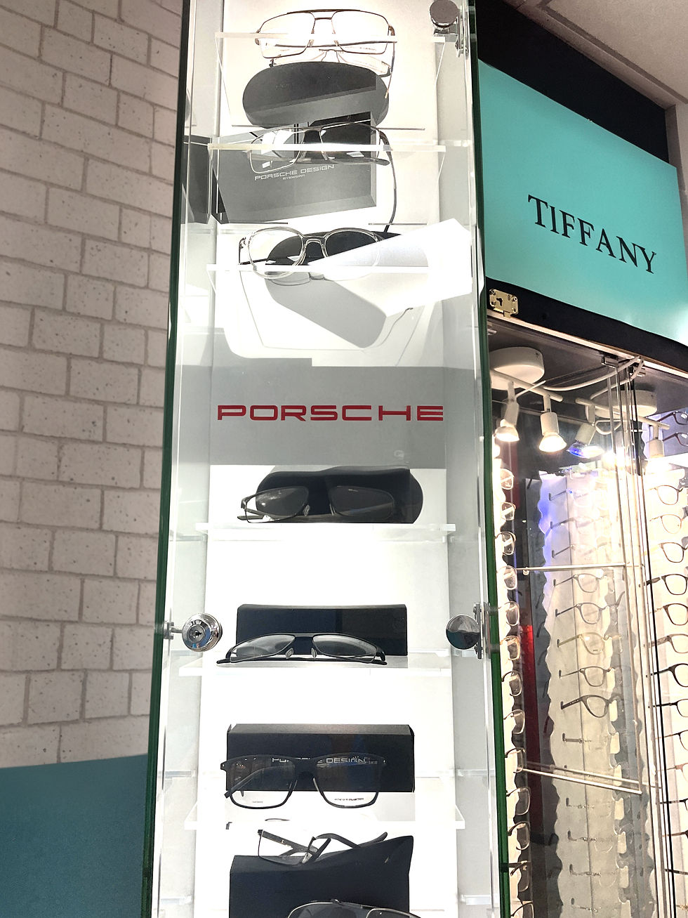 Porsche Design prescription glasses at Ilkeston Factory Specs Boutique.