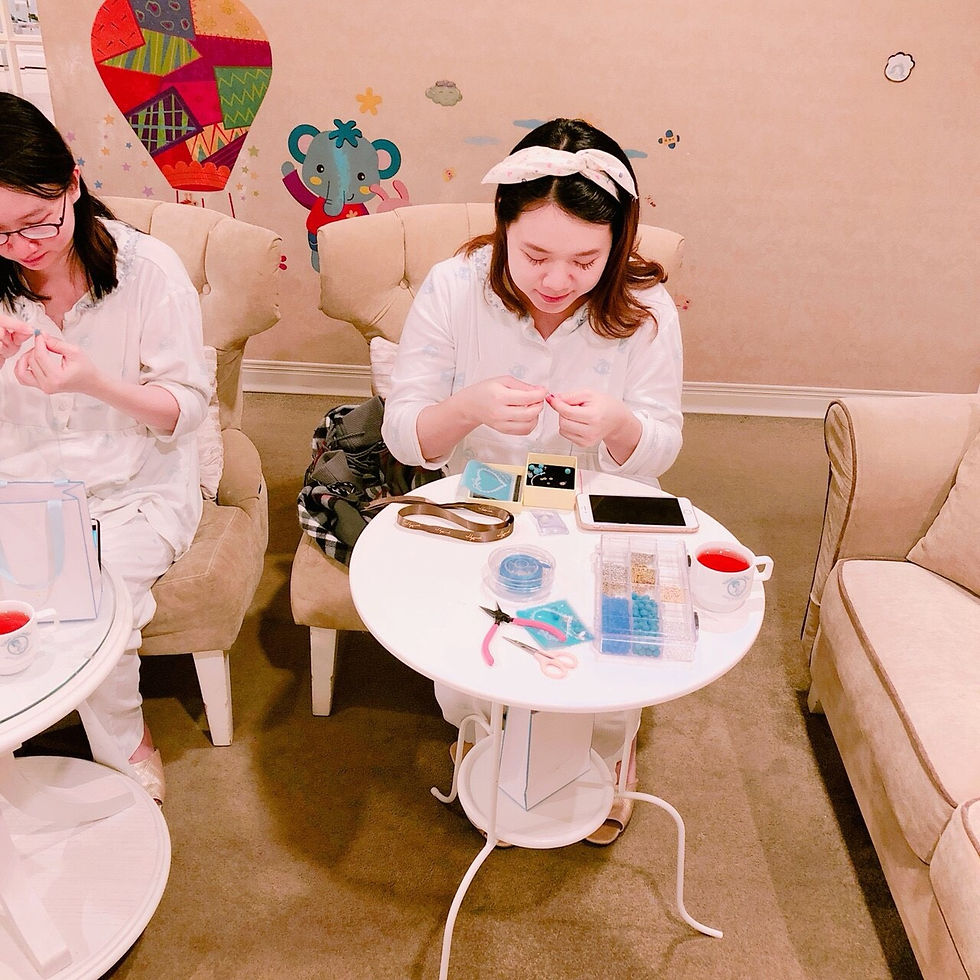 台北市 愛兒家產後護理 柔性小團體課程 療癒手作-母乳手鍊DIY