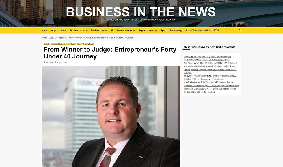From Winner to Judge: Entrepreneur’s Forty Under 40 Journey