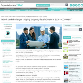 Trends and challenges shaping property development in 2026 – COMMENT