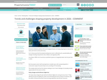 Trends and challenges shaping property development in 2026 – COMMENT