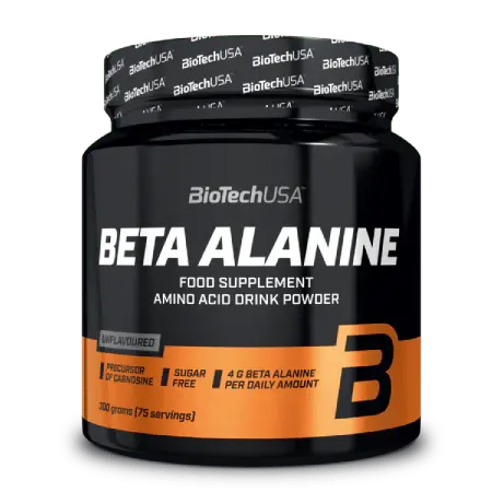 Beta Alanine 300g BioTechUSA : complément pur sans sucre pour améliorer endurance, performance et retarder la fatigue muscu