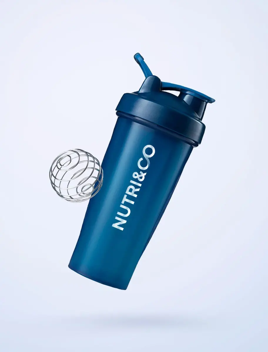 Shaker sport Nutri&Co 600 ml : mélange sans grumeaux, 100 % étanche, BPA-free et lavable au lave-vaisselle