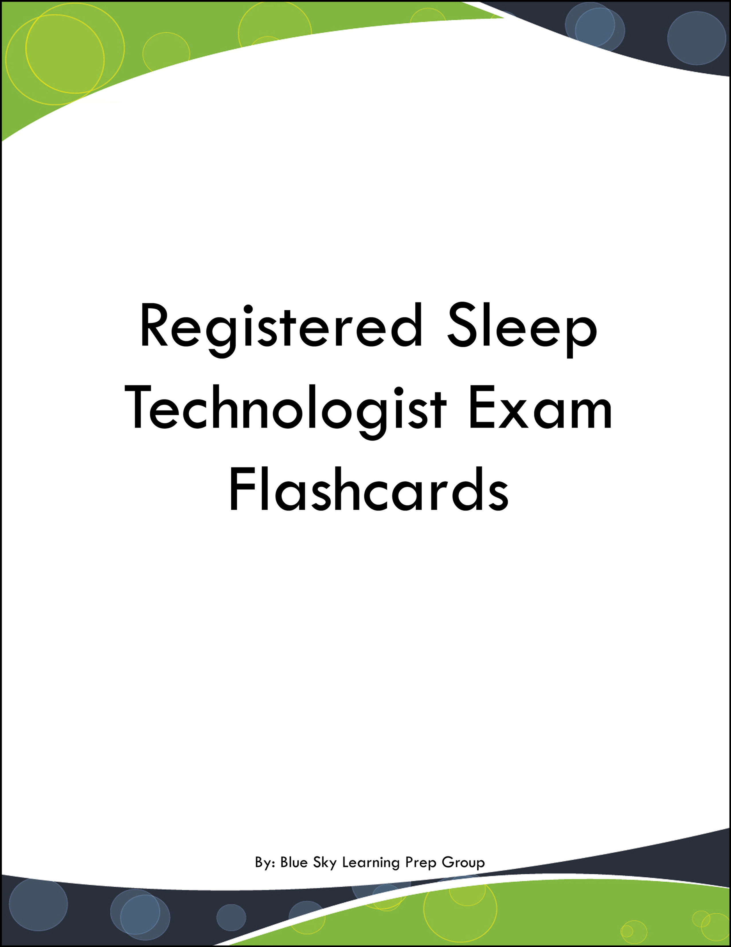 Registered Sleep Technologist Exam Flashcards