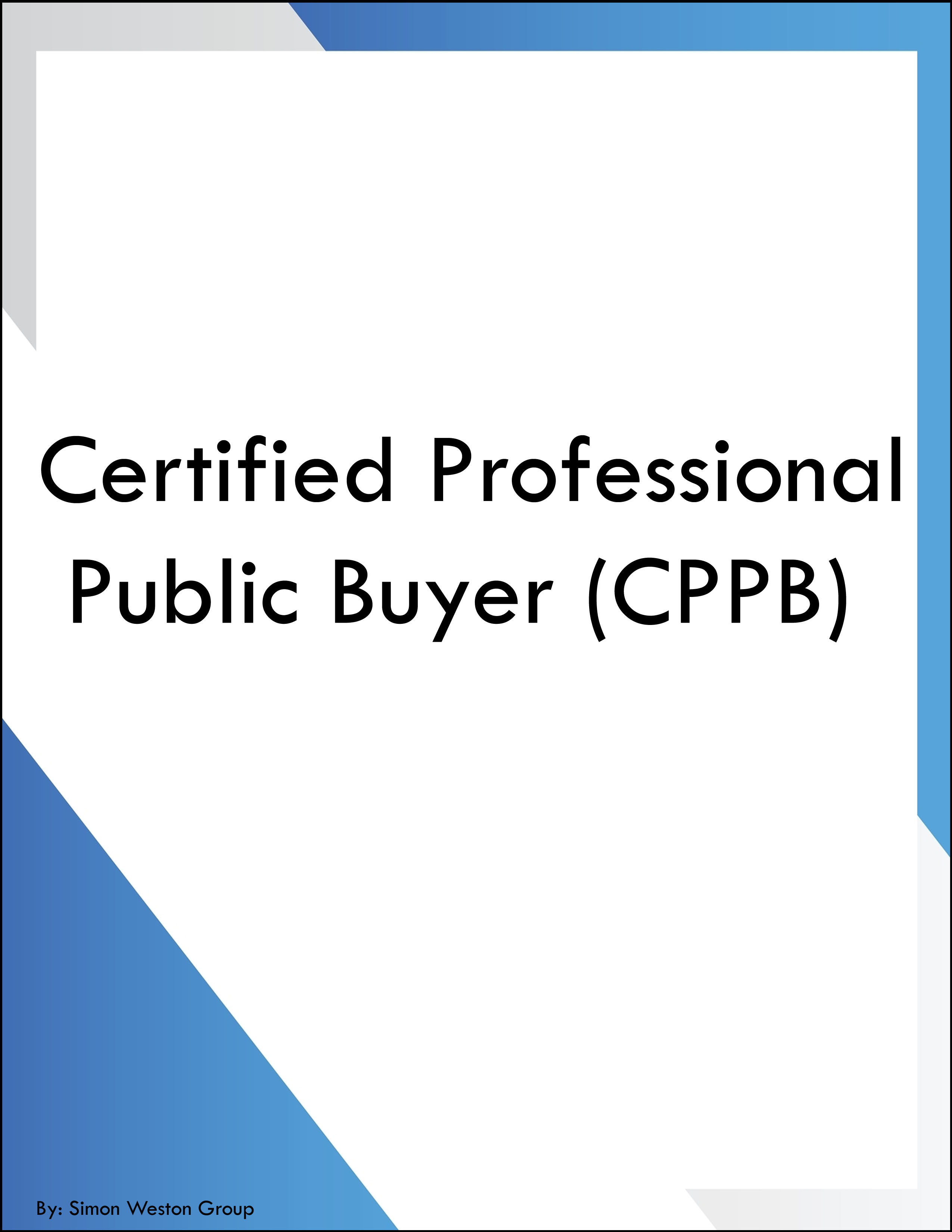 Certified Professional Public Buyer CPPB