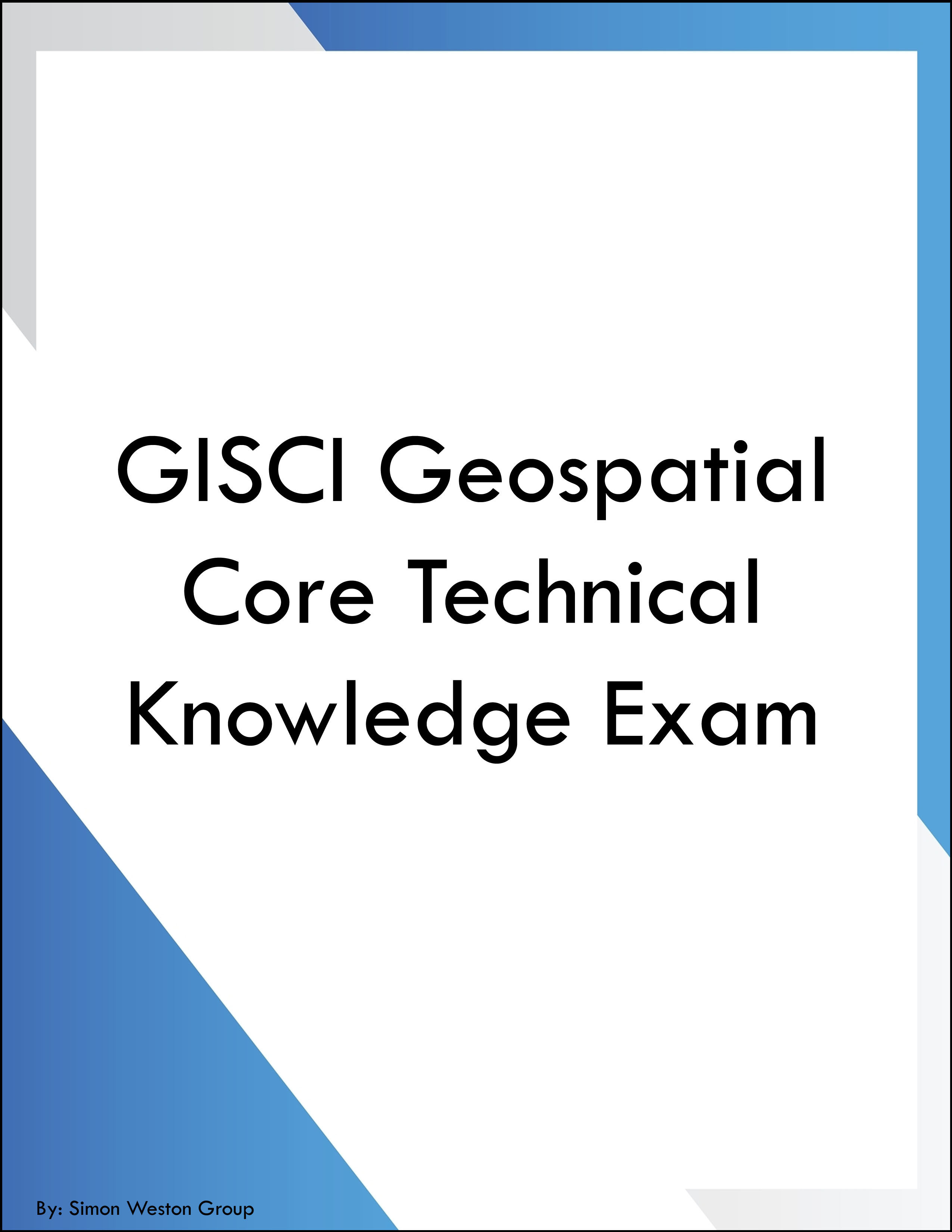 GISCI Geospatial Core Technical Knowledge