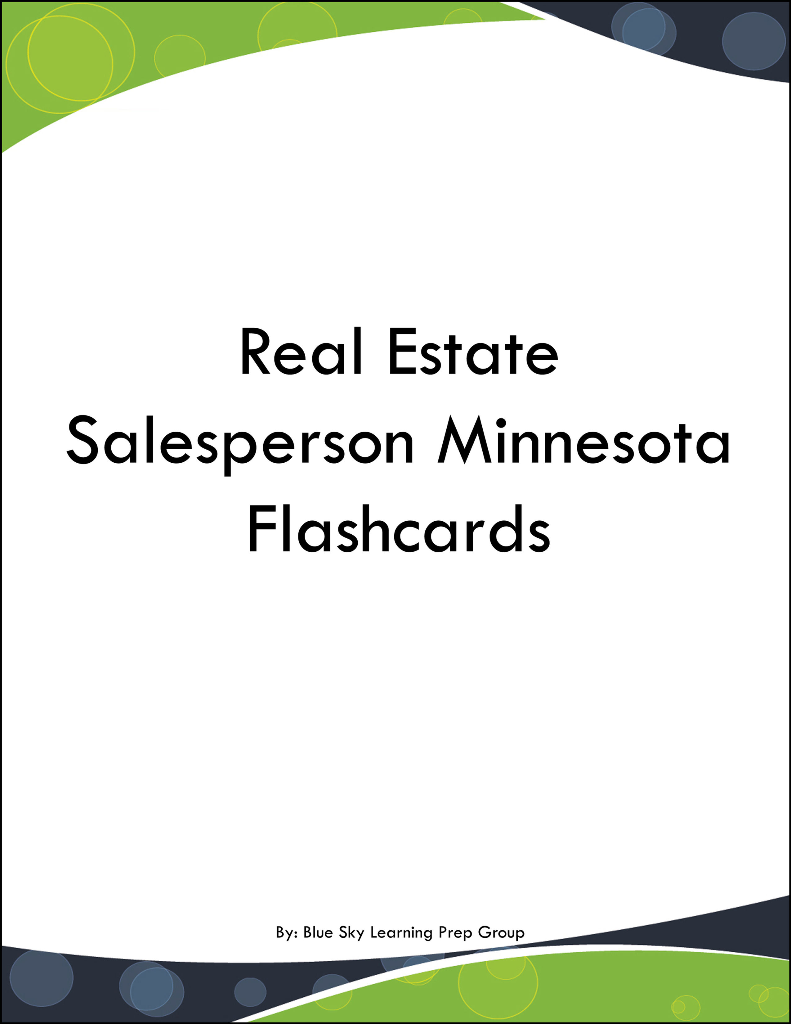 Real Estate Salesperson Minnesota Flashcards