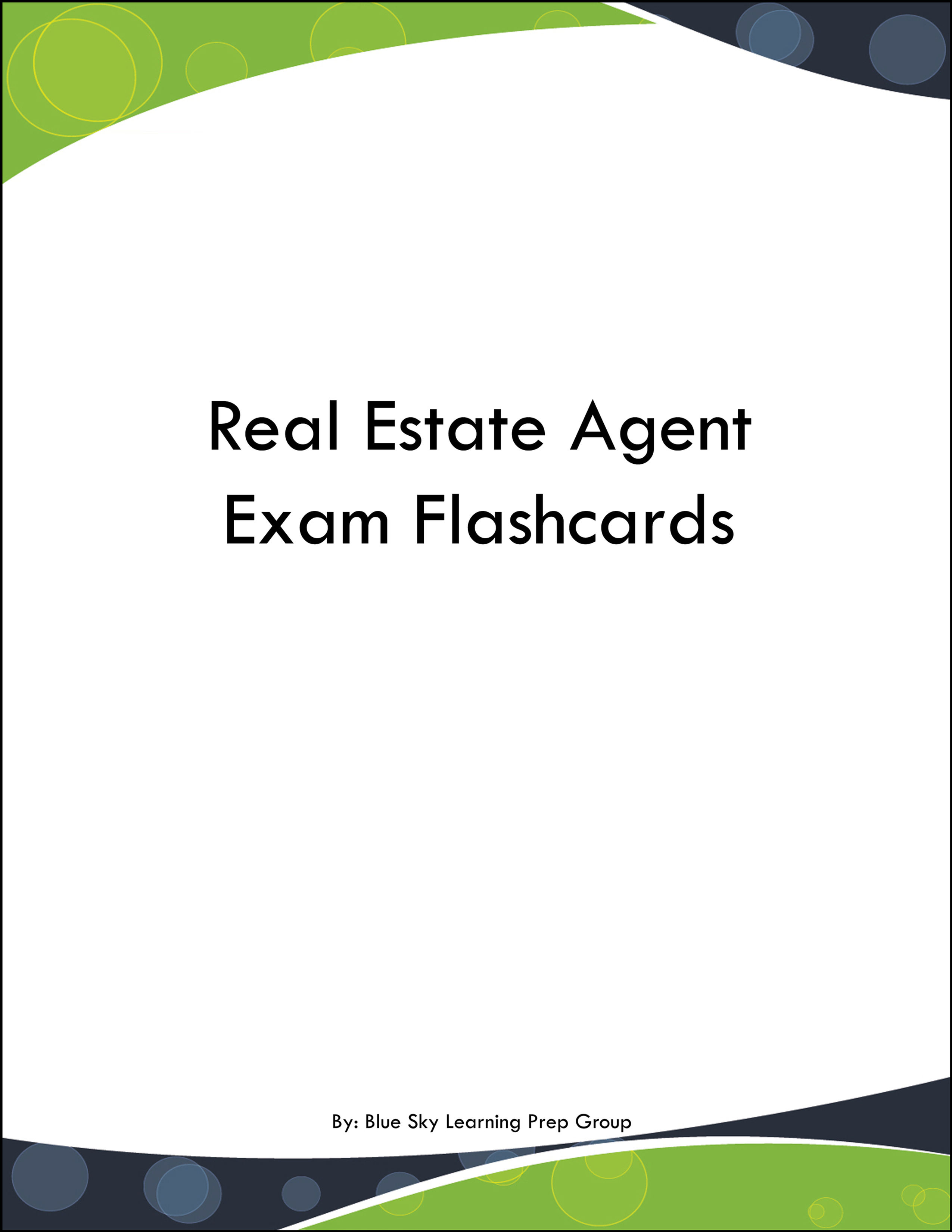Real Estate Agent Exam Flashcards