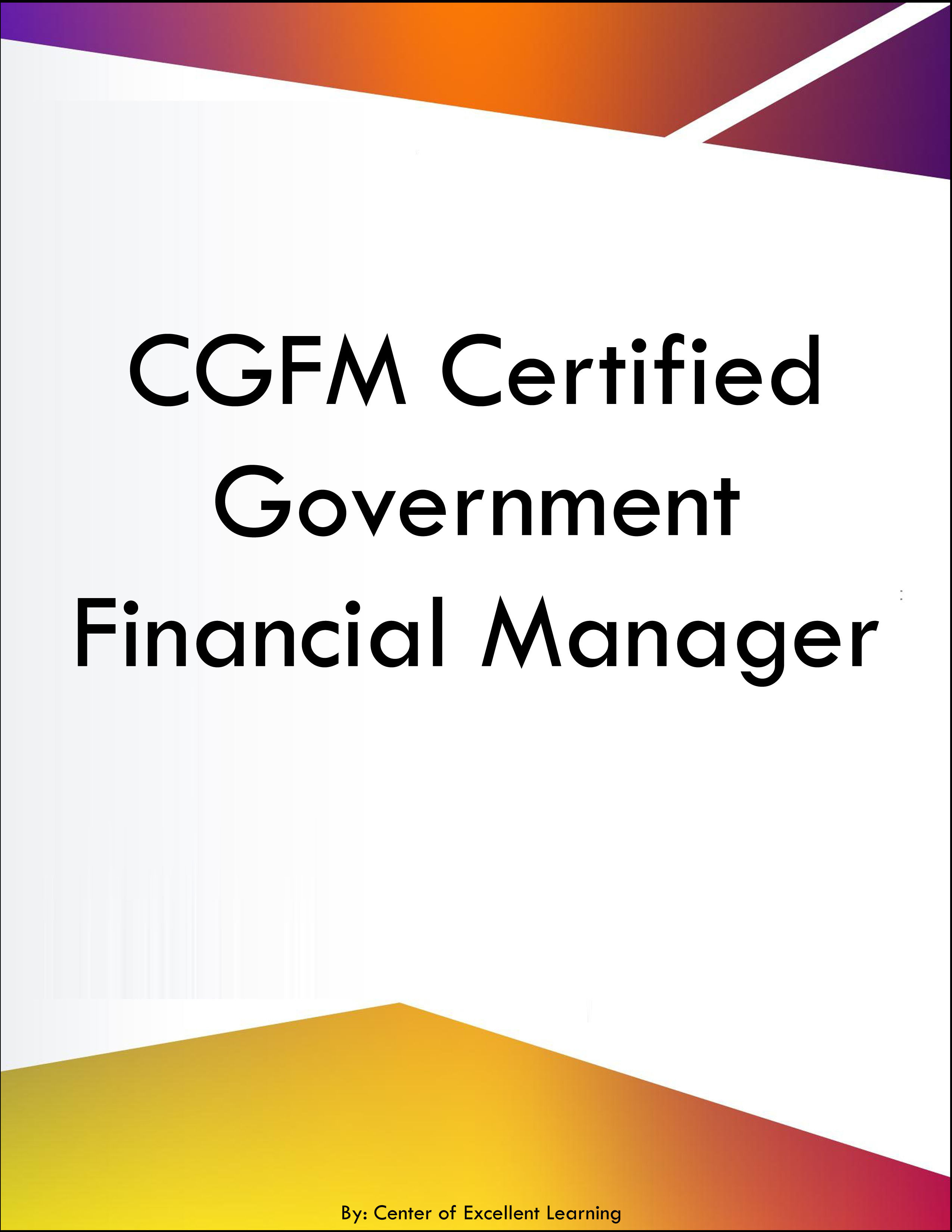 CGFM Certified Government Financial Manager