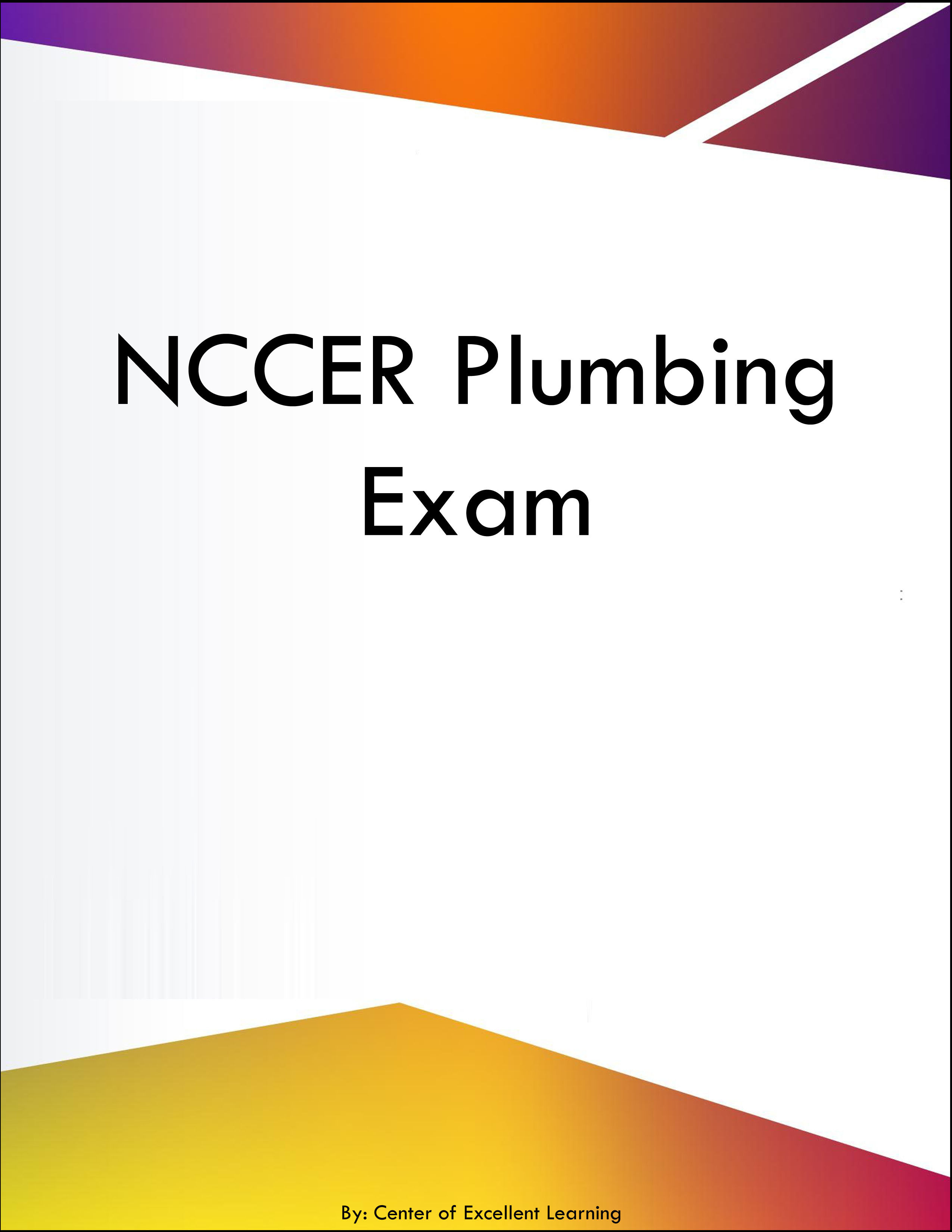 NCCER Plumbing Exam