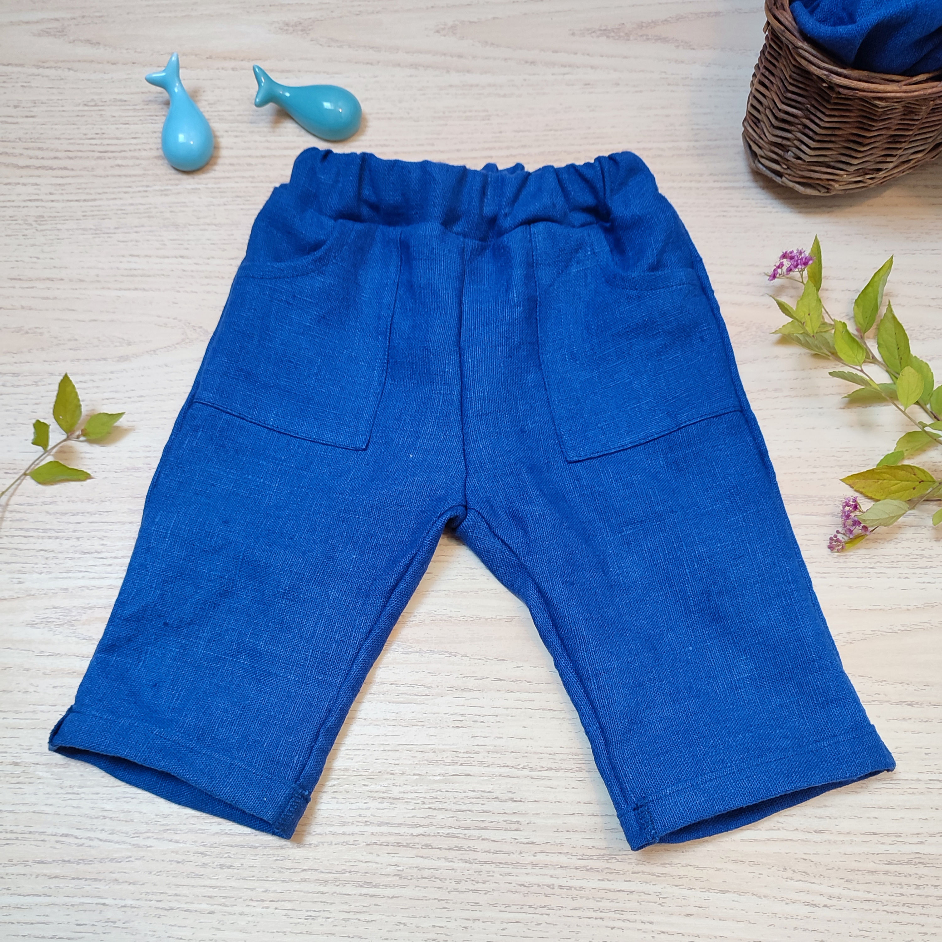 Pantalon en lin oekotex bébé