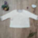 gilet veste matelassé bébé écru oekotex fait main en France