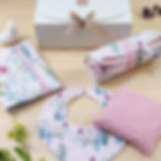 box cadeau naissance rose oekotex made in France