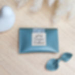 PORTE CARTE CELADON ARGENT FRANCE ZOUZOU CAILLOUX