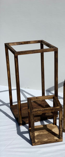 Large Stained Candle Holders