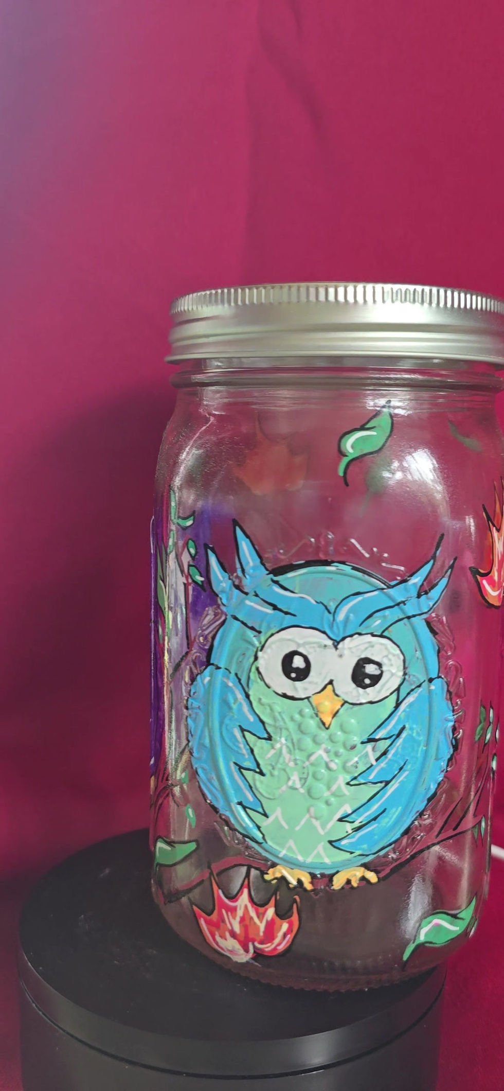 Thumbnail: Fun Owls Mason Jar/ tissue holder