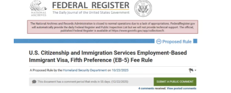 10月移民大事件!H-1B风暴不断、EB-5降费拟议、政府持续停摆...