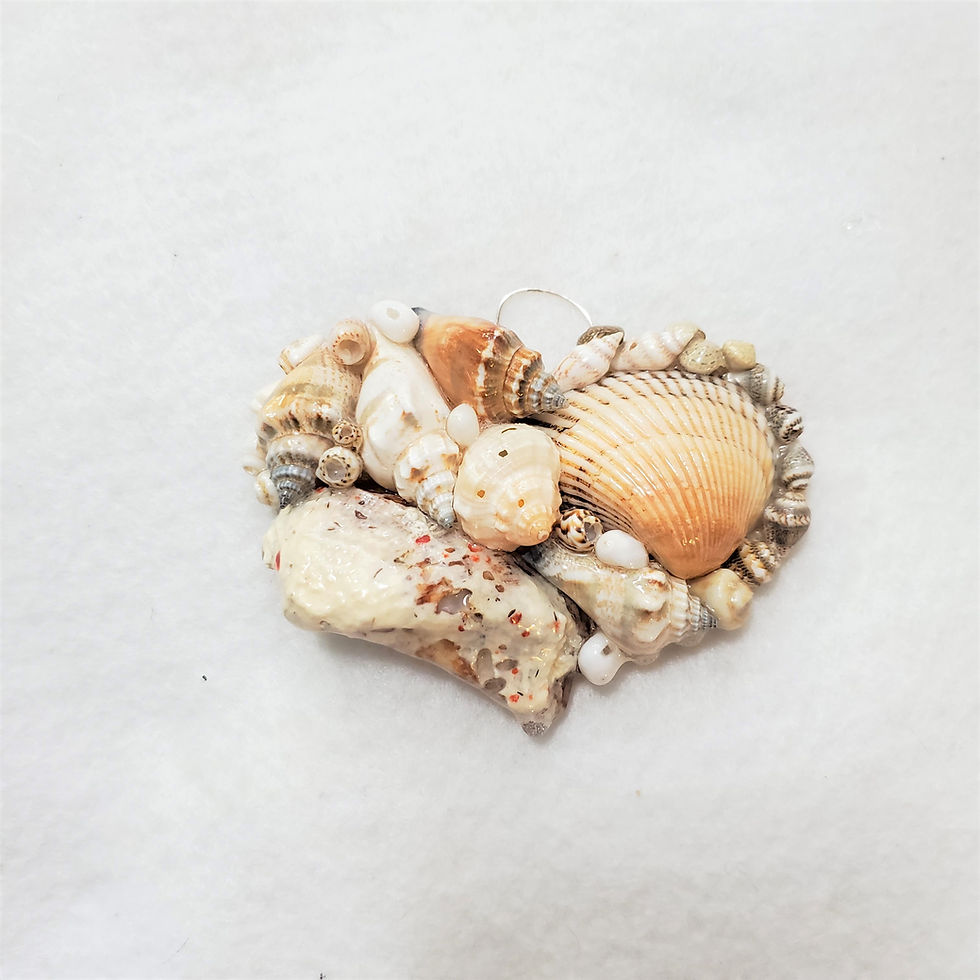 Thumbnail: Seashell Heart Ornament | Handcrafted in Maryland