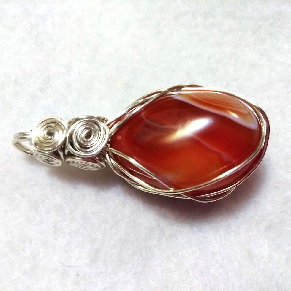 Thumbnail: Carnelian | Wire Wrapped Pendant | Jewelry