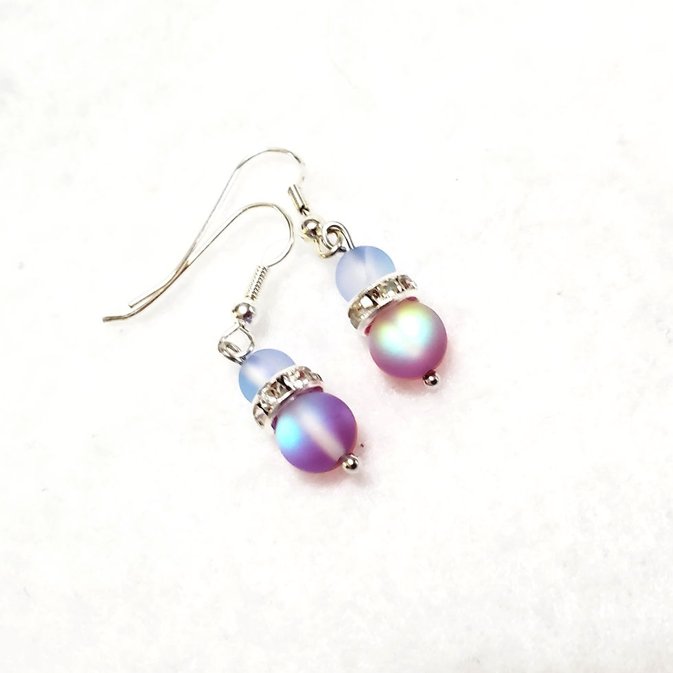 Thumbnail: Red White and Blue 3 Mystic Aura Earrings