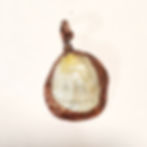 Mother of Pearl Elecroformed Pendant with Chain